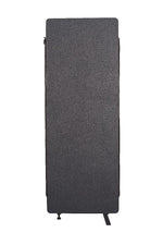 Luxor Reclaim Freestanding Room Divider, 66"H x 24"W, Slate Gray Fabric (RCLM2466ZSG)