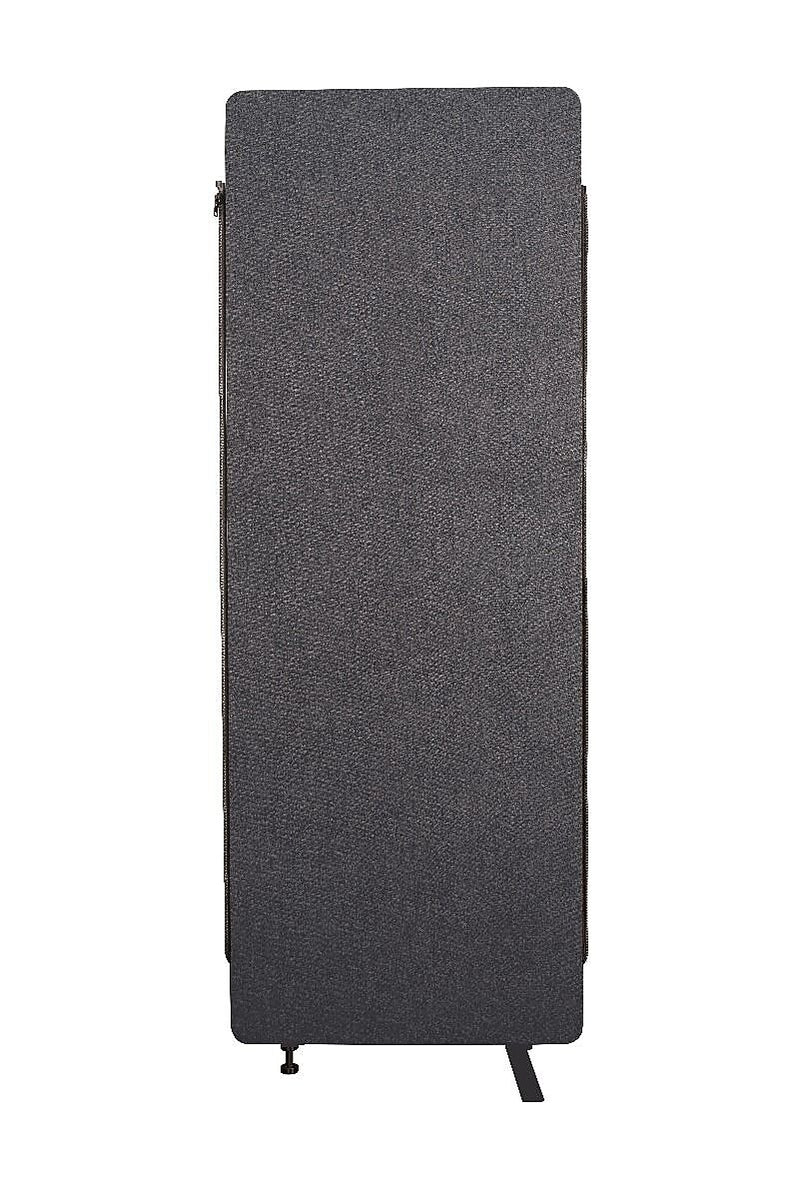 Luxor Reclaim Freestanding Room Divider, 66"H x 24"W, Slate Gray Fabric (RCLM2466ZSG)