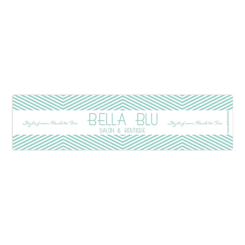 1-Color Water Bottle Label, Rectangle 2" x 8" , qty 1000/RL