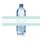 1-Color Water Bottle Label, Rectangle 2" x 8", qty 250/RL