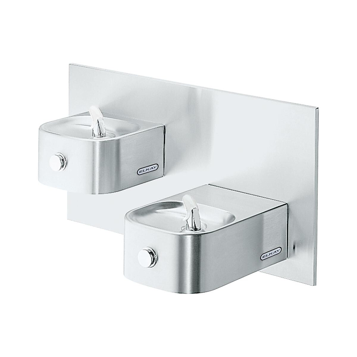 Elkay Soft Sides Bi-Level Fountain Non-Filtered Non-Refrigerated, Stainless (EDFP217C)
