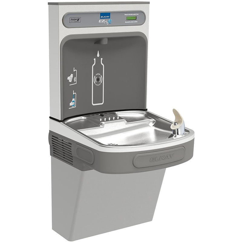 Elkay EZH2O Bottle Filling Station with Single ADA Cooler, Non-Filtered 8 GPH Light Gray (EZS8WSLK)