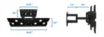 Mount-It! Full-Motion TV Wall Mount for 40" to 70" Flat Screens (MI-310L)