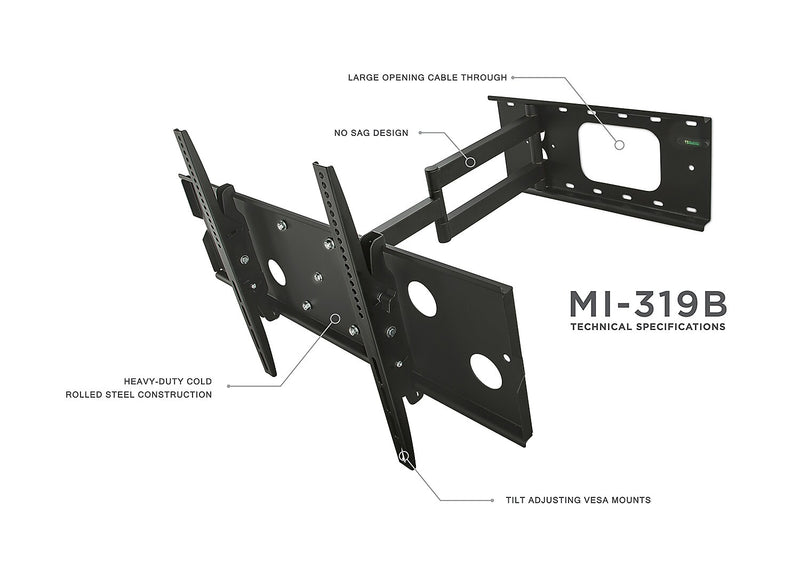 Mount-It! Articulating TV Wall Mount (MI-319B)