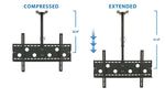 Mount-It! Height Adjustable Ceiling TV Mount For 32" to 70" TVs (MI-501B)
