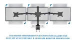 Mount-It! Full-Motion Triple Monitor Desk Mount for 13"-24"  ' Screens (MI-753)