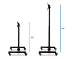 Mount-It! Metal Pedestal TV Stand, Screens up to 42", Black (MI-879)