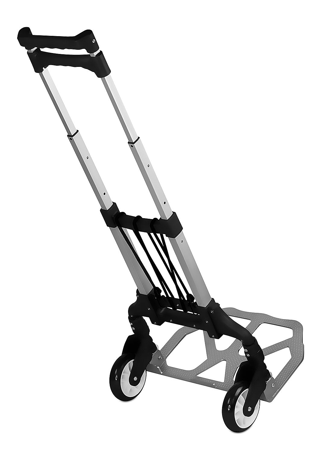 Mount-It! Folding Hand Truck and Dolly, 165 lbs., Silver/Black (MI-901)