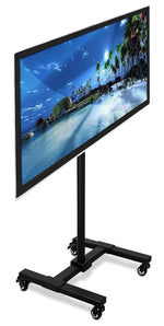 Mount-It! Metal Pedestal TV Stand, Screens up to 42", Black (MI-879)