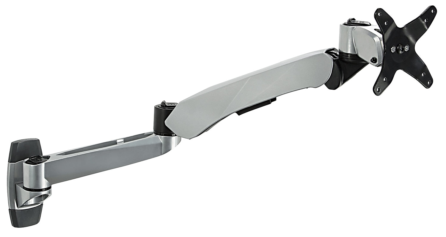 Mount-It! Modular Mount Adjustable Monitor Arm, Up to 32" Monitors, Gray/Silver (MI-35114)