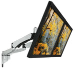 Mount-It! Modular Dual Adjustable Monitor Arms, Up to 30" Monitors, Gray/Silver (MI-45114)