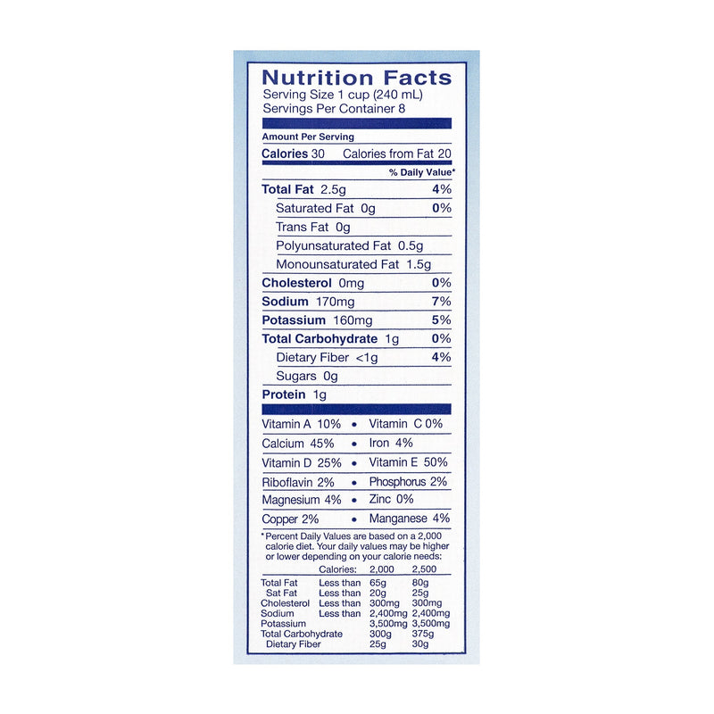 Blue Diamond Almond Breeze Unsweetened Vanilla Almondmilk, 64 fl. oz., 2/Pack (307-00081)