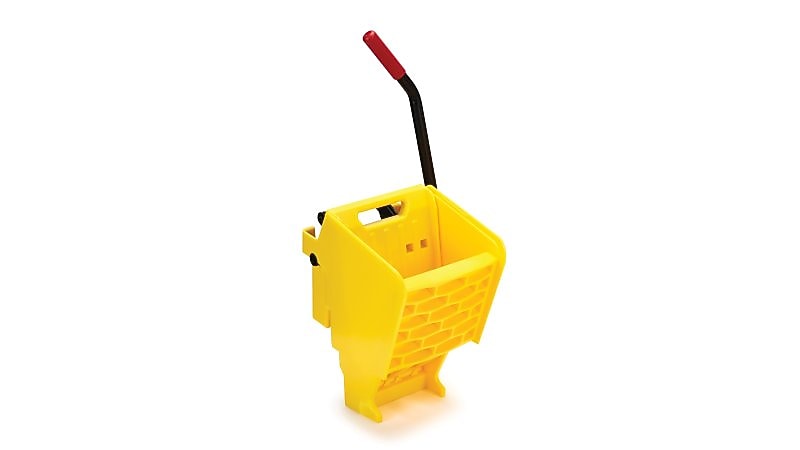 Rubbermaid Wavebrake® 2.0 Janitorial Side Press Wringer 35 Quart Mop Bucket, Yellow (2064915)