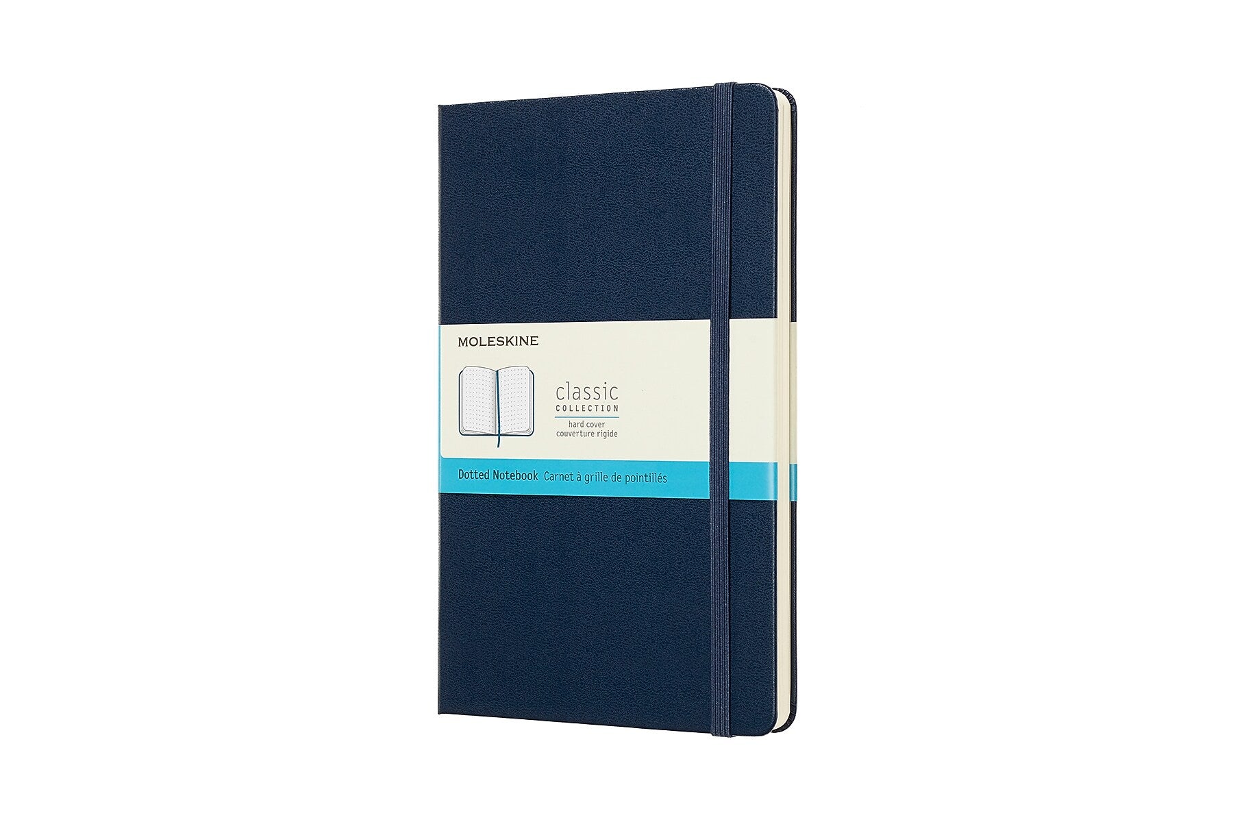Moleskine Classic 1-Subject Professional Notebook, 5" x 8.25", Dotted, 240 Sheets, Blue (715437)