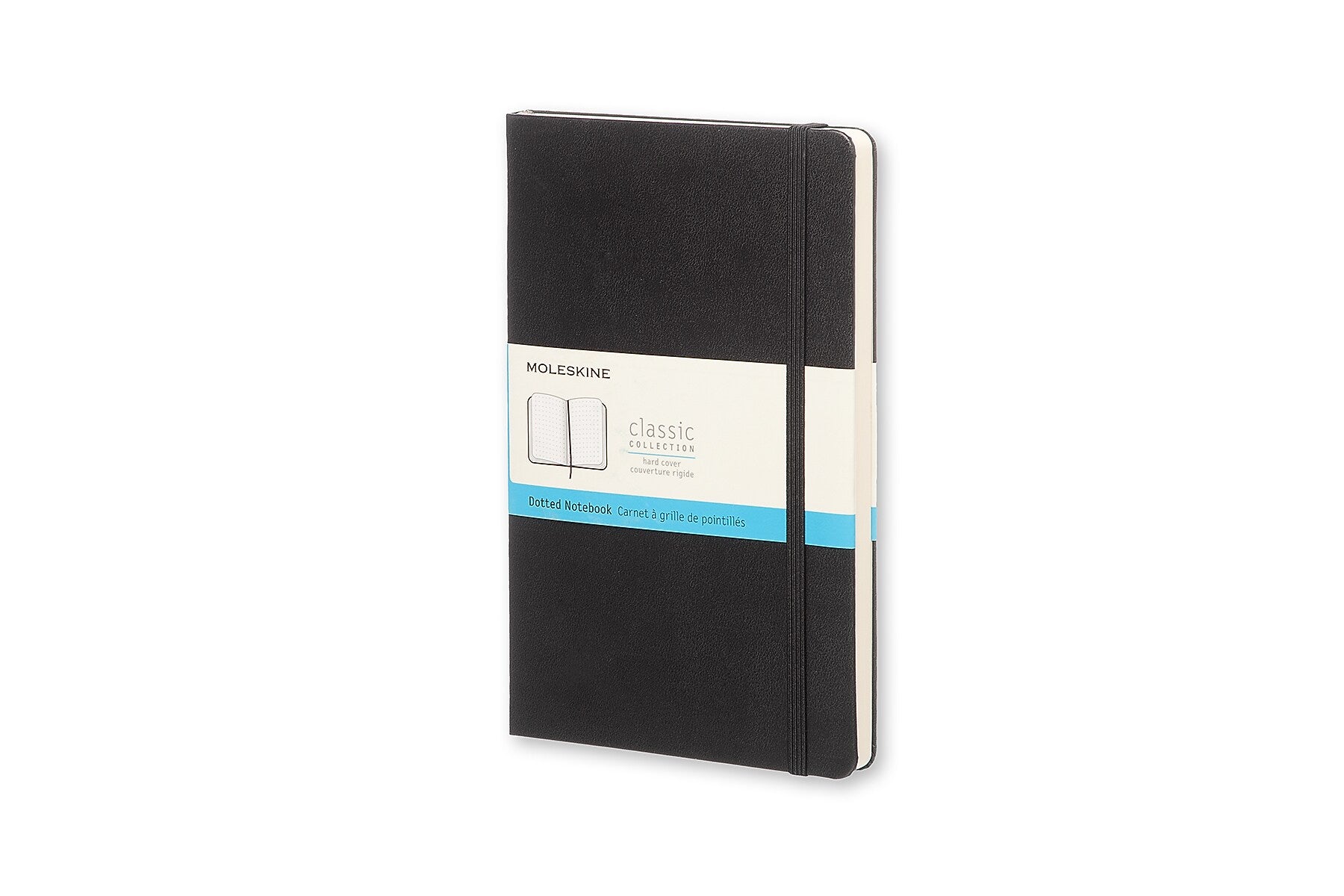 Moleskine Classic Hard Cover Notebook, Dotted, 5" x 8.25", Black (892703XX)