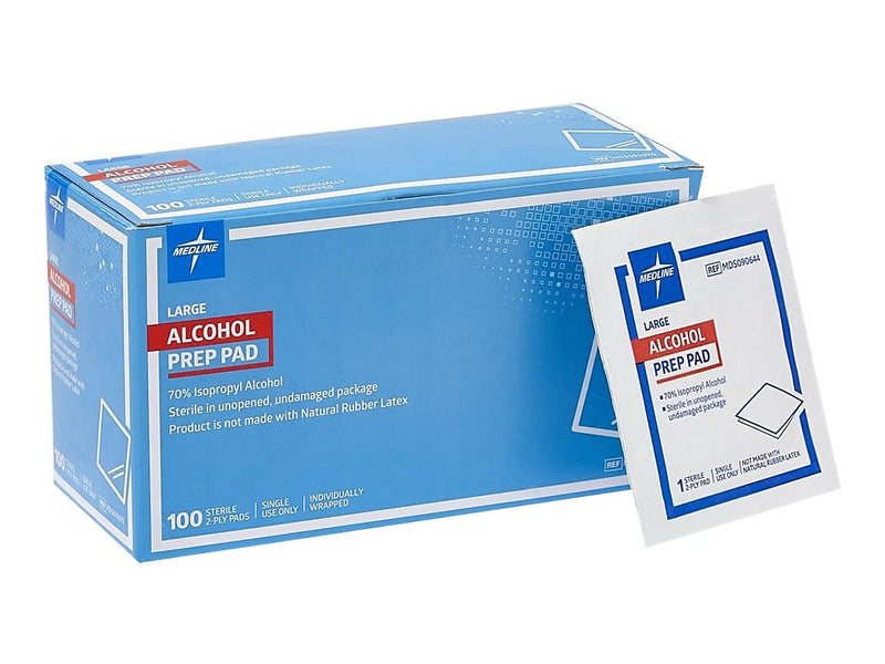 Medline Alcohol Pads, 1000/Carton (MDS090670)