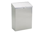 HOSPECO Feminine Hygiene Waste Receptacle, Stainless Steel, Each (ND-1E)