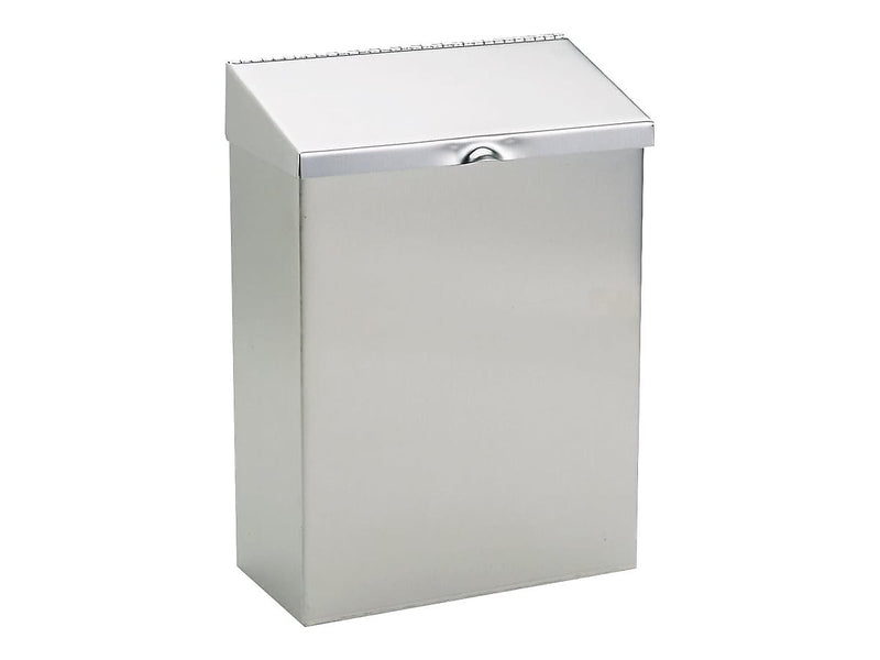 HOSPECO Feminine Hygiene Waste Receptacle, Stainless Steel, Each (ND-1E)