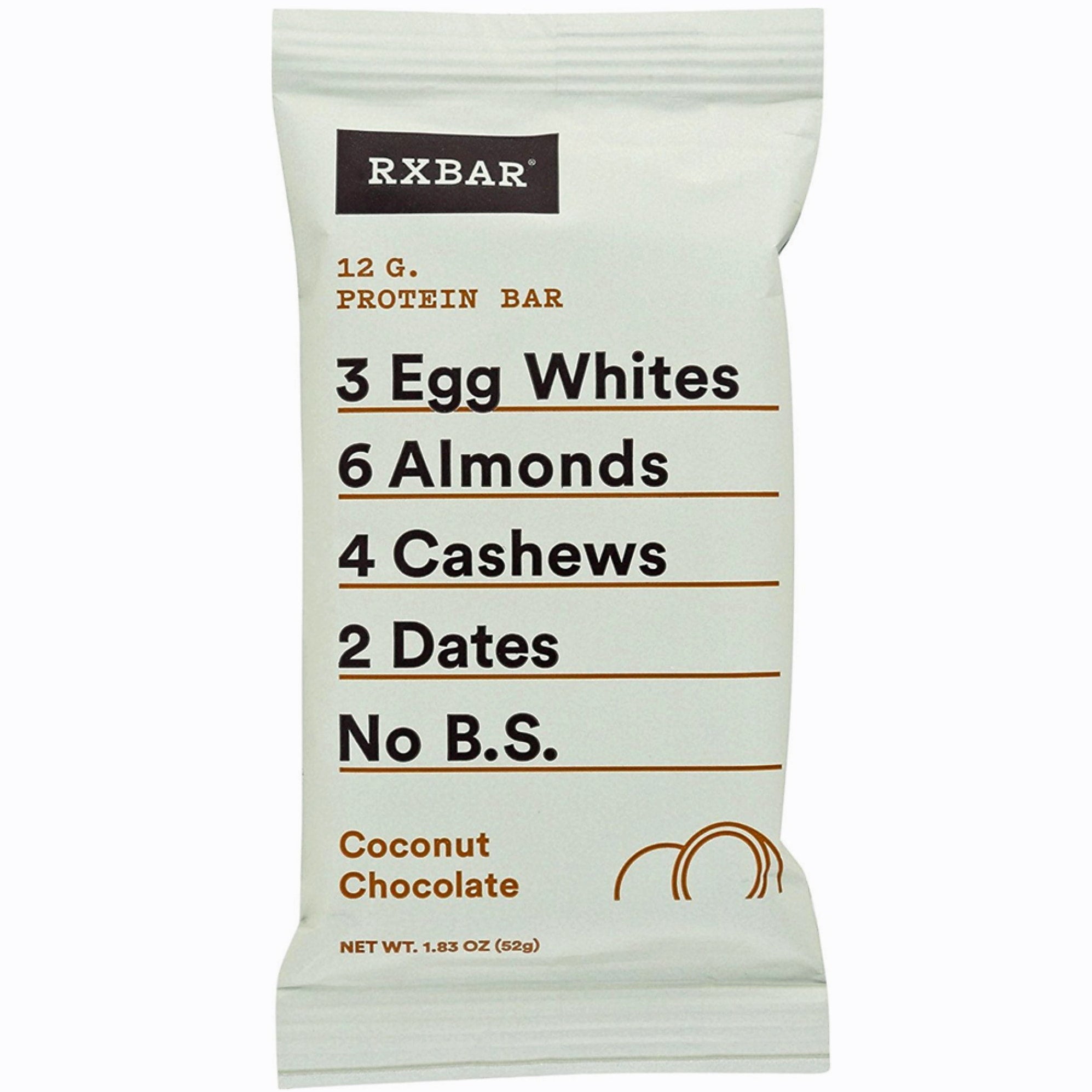 RX Bar Gluten Free Coconut Chocolate Protein Bar, 1.83 oz, 12 Bars/Box (CGO00428)