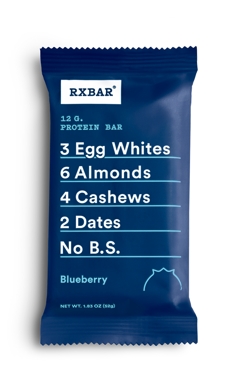 RX Bar Gluten Free Blueberry Protein Bar, 1.83 oz, 12 Bars/Box (CGO00426)