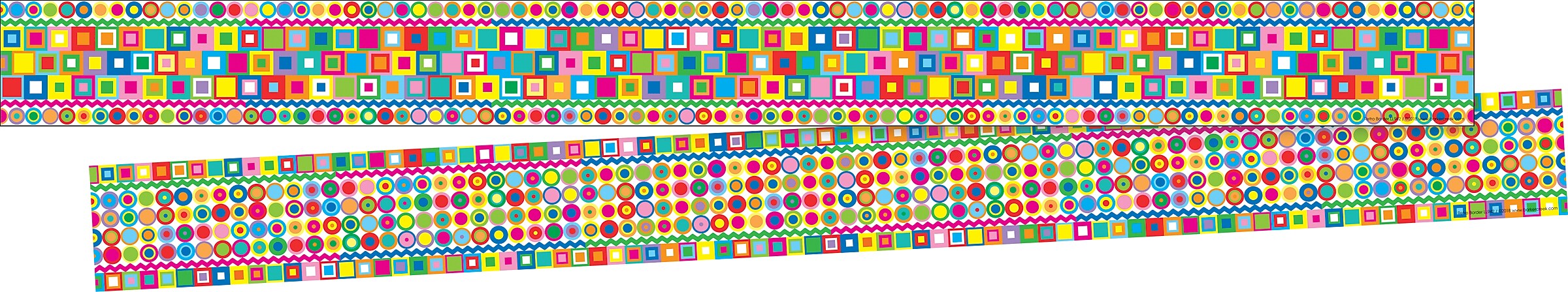 Barker Creek Double-Sided Border, 35" x 3", Retro, 12/Pack (LL942)