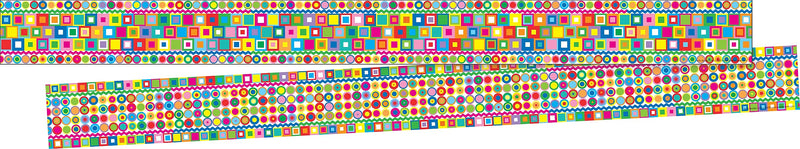 Barker Creek Double-Sided Border, 35" x 3", Retro, 12/Pack (LL942)