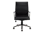 Offices to Go Faux Leather Executive Chair, Black (OTG11730B)