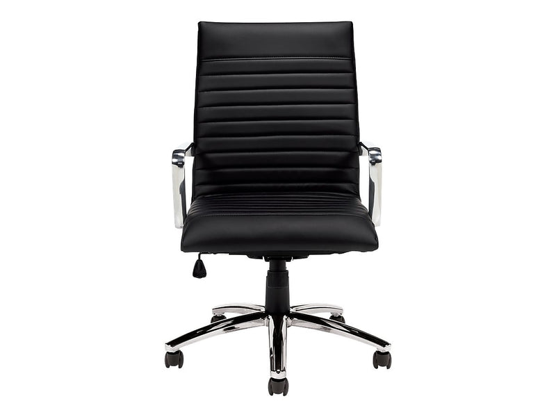 Offices to Go Faux Leather Executive Chair, Black (OTG11730B)