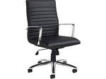 Offices to Go Faux Leather Executive Chair, Black (OTG11730B)