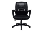 Offices To Go Mesh Back Fabric Manager Chair, Black (OTG11750B)
