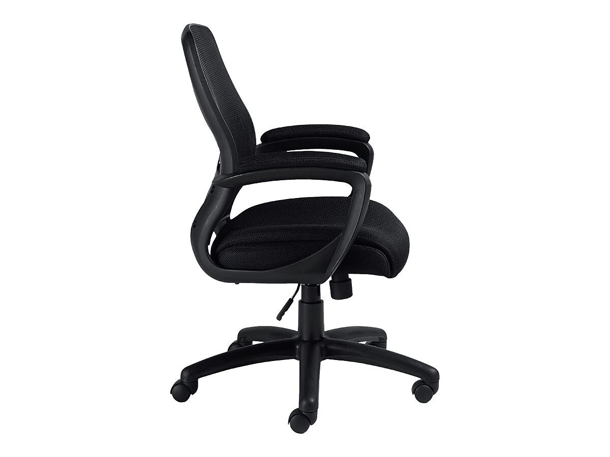 Offices To Go Mesh Back Fabric Manager Chair, Black (OTG11750B)
