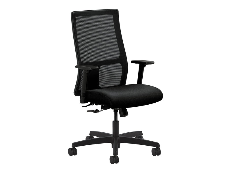 HON Ignition Mesh Back Fabric Computer and Desk Chair, Black (HIWM1.A.H.M.CU10.T.SB)