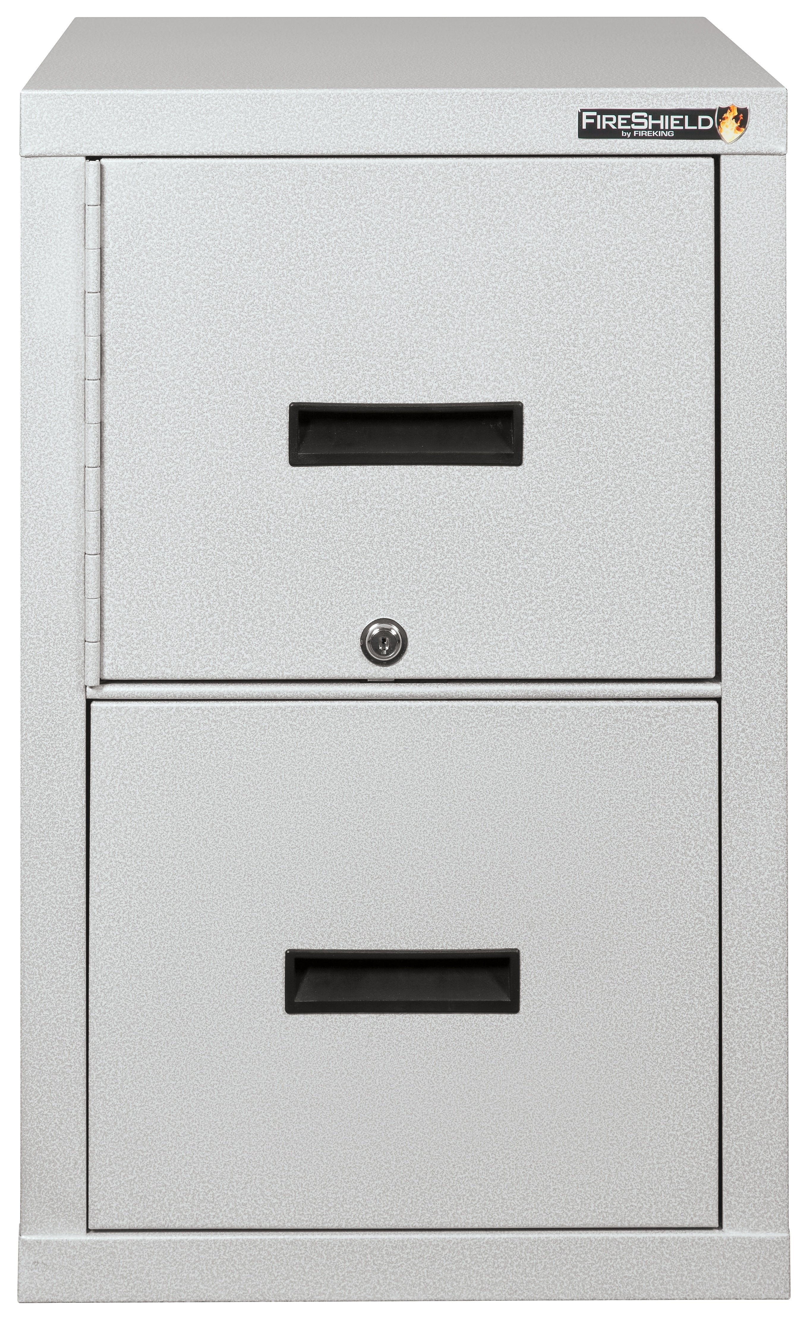 FireKing® FireShield 2-Drawer Vertical File Cabinet, Letter/Legal, Diamond Stone (2S1822-DDSSF)