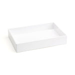 Poppin Medium Accessory Tray, White, ABS Plastic, 6 Count (100232-MC)