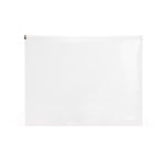 Poppin Poly Zip Folio, Letter Size, Clear, 3 Packs, 36/Pack (100142-MC)