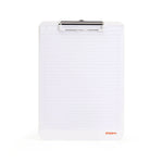 Poppin The Hold Tight ABS Plastic Clipboard, White, 48 Count (100149-MC)