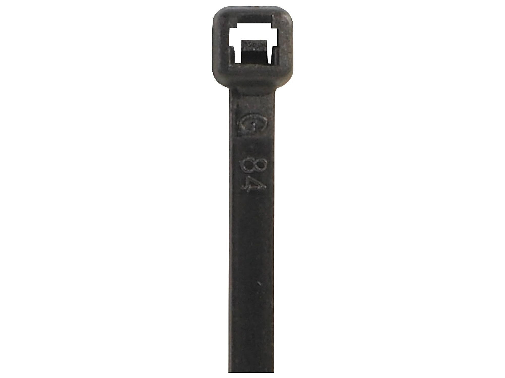Box Partners Cable Ties, Black, 500/Case (CTUV1140)