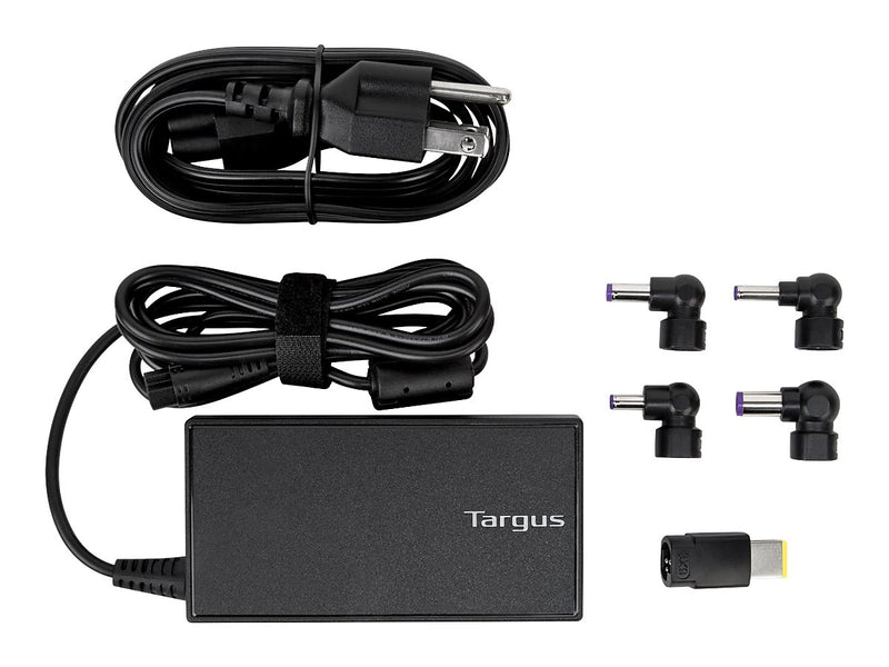 Targus Semi-Slim Universal Laptop Charger, 90W, Black (APA90US)