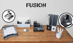 Advantus Fusion Plastic Magazine File, Black Gray (37677)