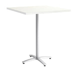 Union & Scale™ Multipurpose 36" Square Silver Mesh Laminate Bistro Height Silver Base Table (54834)