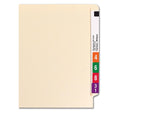 Smead Shelf-Master 100% Recycled End Tab File Folder, Straight Cut, Letter Size, Manila, 100/Box (24160)