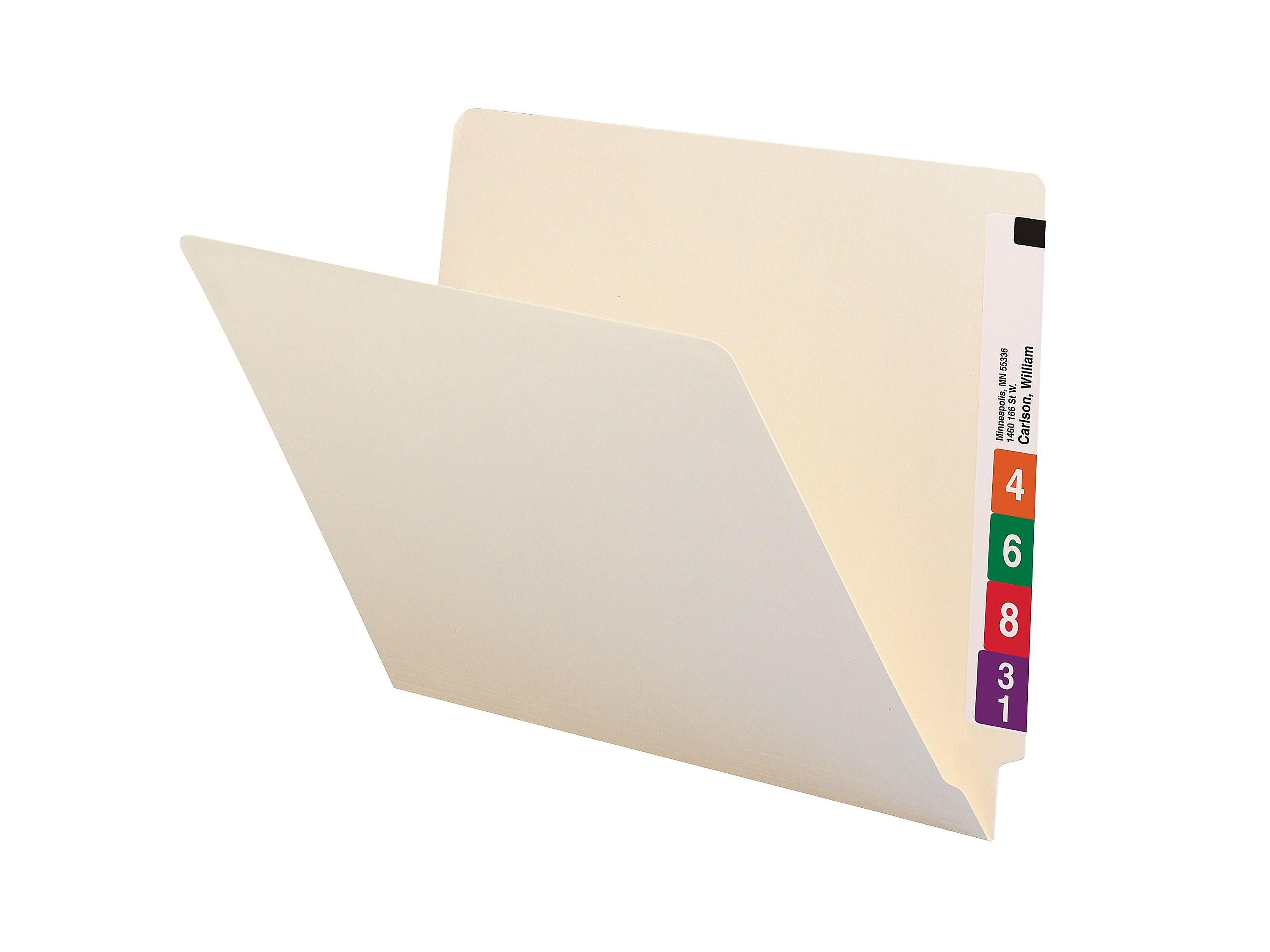 Smead End Tab File Folder, Straight Cut, Letter Size, Manila, 100/Box (24100)