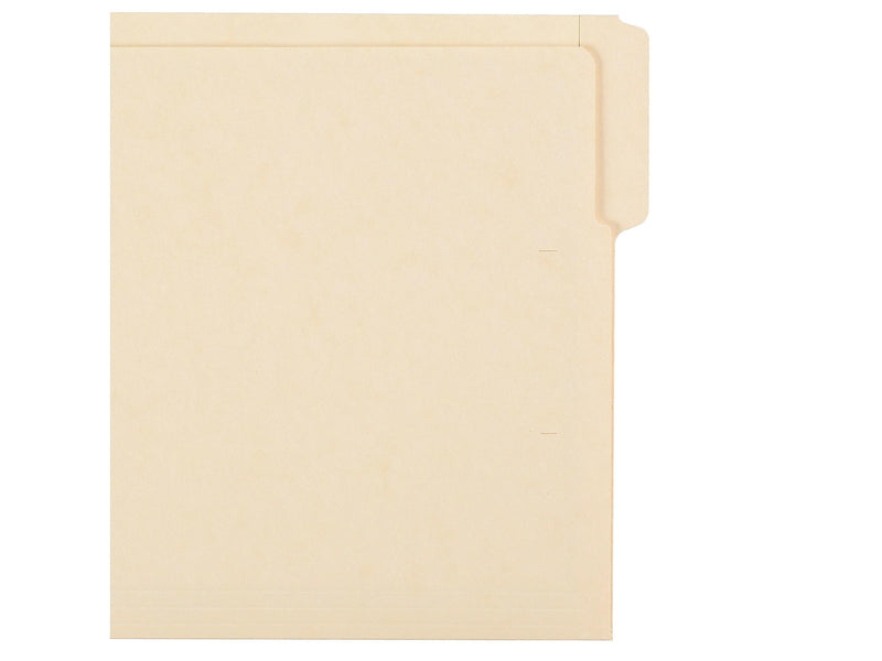 Smead Shelf-Master End Tab File Folder, Straight Cut, Letter Size, Manila, 100/Box (24134)