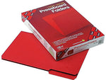 Smead 50% Recycled Pressboard File Folder, 1/3-Cut Tab, 1" Expansion, Legal Size, Bright Red, 25 per Box (22538)