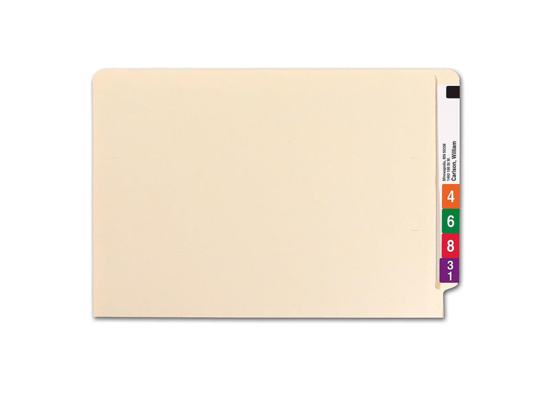 Smead Shelf-Master End Tab File Folder, Straight Cut, Legal Size, Manila, 100/Box (27110)