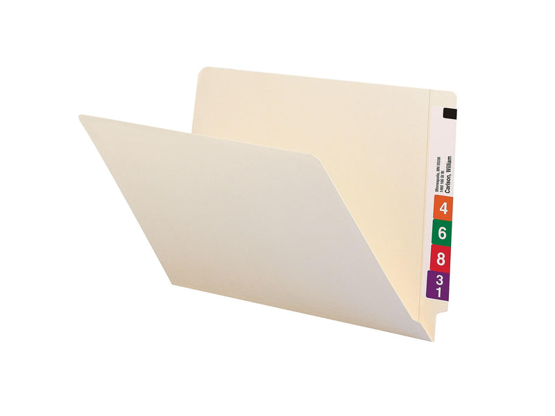 Smead Shelf-Master End Tab File Folder, Straight Cut, Legal Size, Manila, 100/Box (27110)