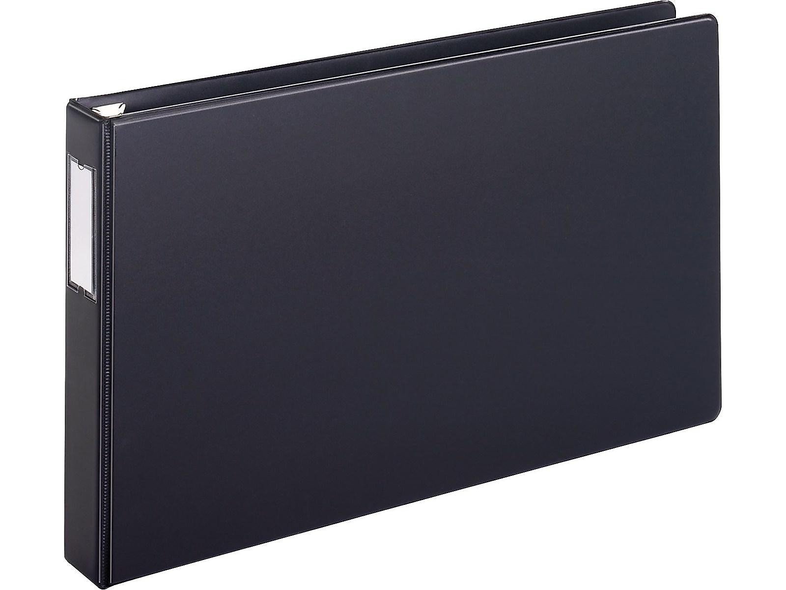 Cardinal Premier Easy Open Heavy Duty 1 1/2" 3-Ring Non-View Binders, D-Ring, Black (12122V3)
