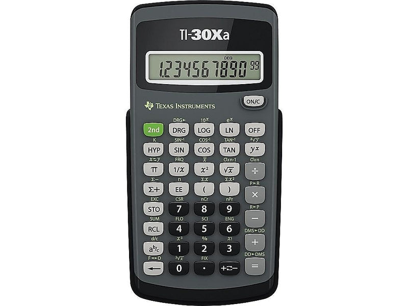 Texas Instruments TI-30Xa 10-Digit Scientific Calculator, Black