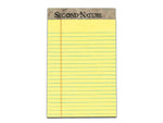TOPS Second Nature Notepads, 5" x 8", Narrow, Canary, 50 Sheets/Pad, 12 Pads/Pack (TOP 74840)