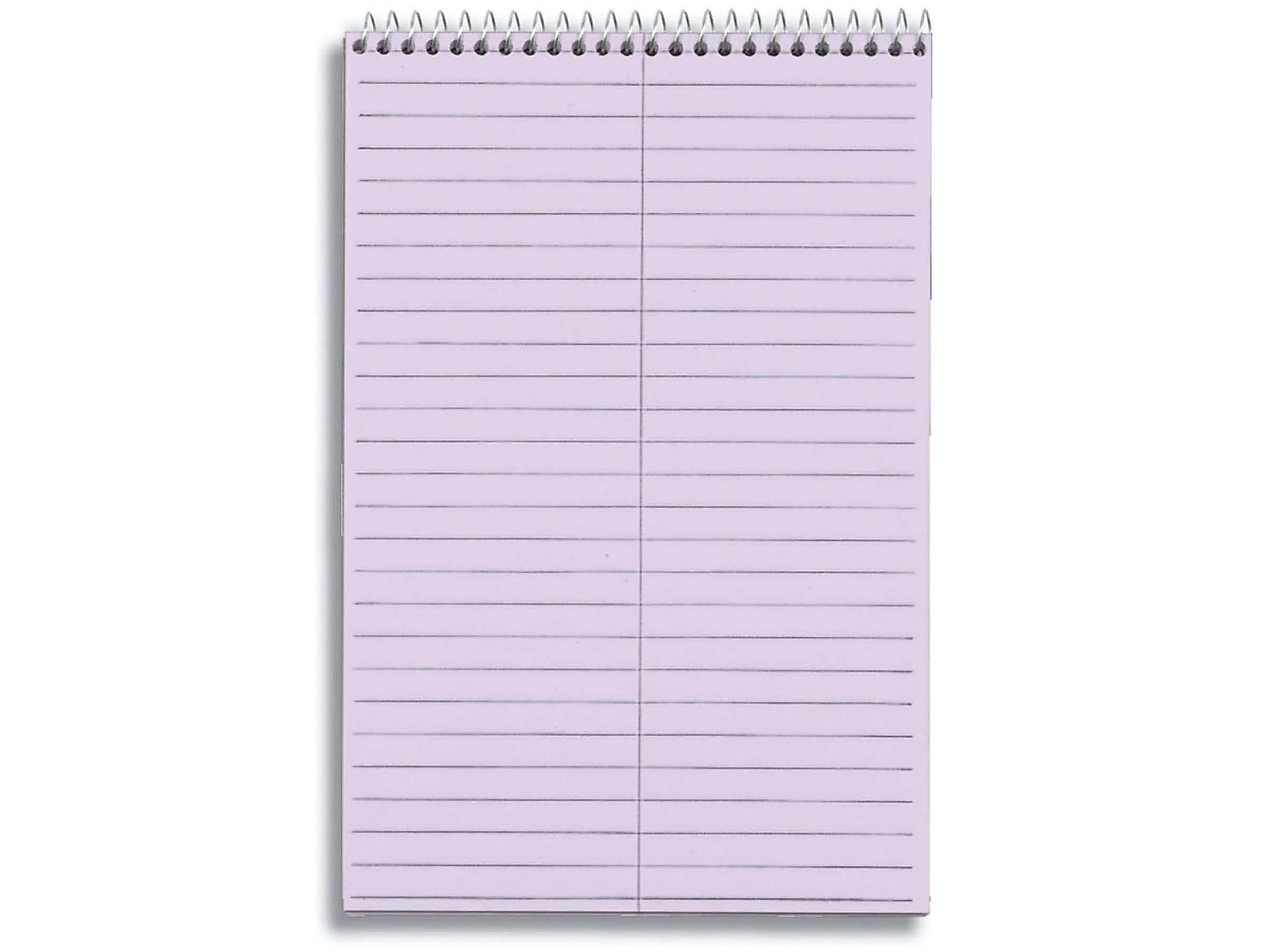 TOPS Prism Steno Pads, 6" x 9", Gregg, Purple, 80 Sheets/Pad, 4 Pads/Pack (TOP 80264)